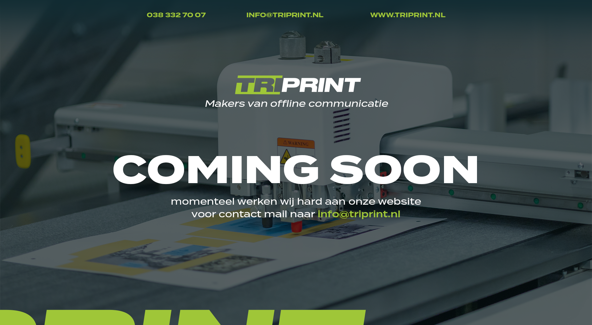Triprint coming soon page